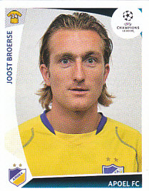 Joost Broerse APOEL FC samolepka UEFA Champions League 2009/10 #262